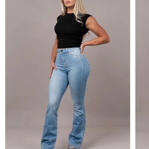 FITJEANS Arctic Blue Flared Pant